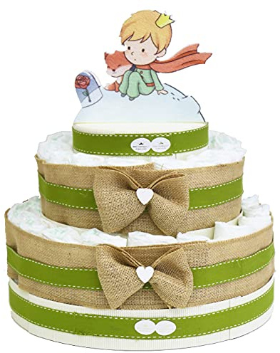 Viale Magico Torta Pannolini Neonato Piccolo Principe, Idea Regalo Nascita Economica e Originale