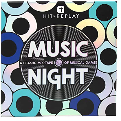 Talking Tables Music Night Game | Gioca con la famiglia, gli amici, dopo cena | Include curiosità musicali, cultura generale, canto, kazoo, divertimento con il karaoke, regalo di compleanno, viola