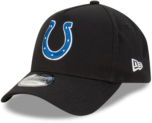 New Era Indianapolis Colts NFL Evergreen Schwarz Verstellbare 9Forty A-Frame Cap - One-Size