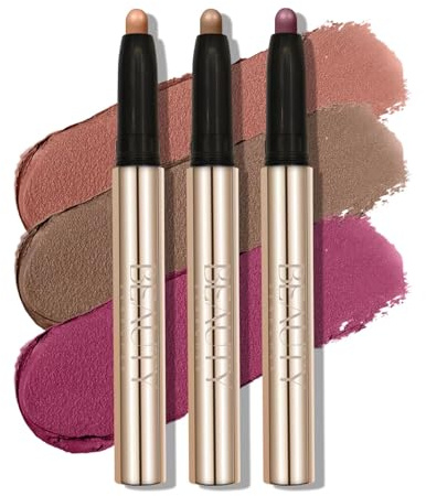 3 st ögonskuggpennor, flerfärgade ögonskuggpennor, ögonmakeup vattentät långvarig vattentät krämig ögonmakeup, naturliga nyanser och skimmer, sminkset för kvinnor (#E)