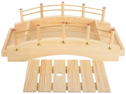 Tsffae Pont en Arc en Bois Plateau De Service pour Bateau À Sushi Assiettes De Service À Sushi Sashimi Plateau À Sushi De Style Japonais Assiette D'apéritif pour Cuisine À Domicile Restaurant