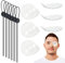 FUIPVGI 6 Pcs Protección Ocular Transparente, Protección Ocular de Plástico con Cordón Ajustable, Protección de Ojos Transpirable para Protección Ocular
