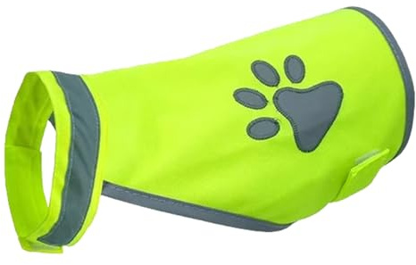 Giubbotto riflettente di sicurezza per cani – gilet riflettente per cani | gilet fluorescente per animali domestici | Abbigliamento da notte ben visibile per cani protegge il tuo cucciolo durante