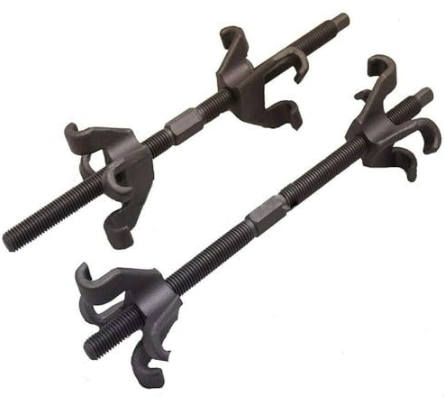 topolenashop 2 Pezzi Compressore Molla Ammortizzatori 380mm a 4 Ganci Strumento Professionale per Smontaggio Molle Ammortizzatori Auto