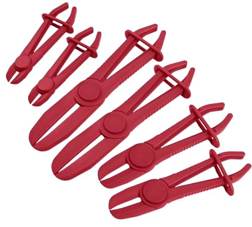 lyanny Pinza a morsetto, 6 pezzi, per tubi del radiatore, pinza per tubazioni, cricchetto, morsetto di bloccaggio per cantieri, lavori elettrici, impianto idraulico, elettrodomestici, installazione