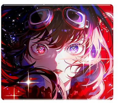 ATK Tempered Glass Mouse Pad Crimson Limited Edition, Premium Glass Gaming Mousepad, Smooth Precision Tracking Surface, Non-Slip Base