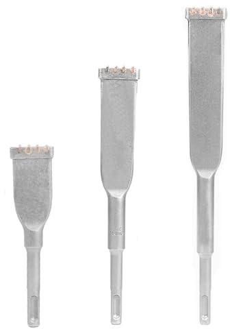 Cinceles profesionales de acero de 4 dientes de 32 mm para taladro percutor, perfectos para eliminación de azulejos y proyectos de construcción, cinceles de martillo