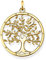 Thomas Sabo Damen Anhänger Vergoldet Tree of Love ohne Kette, PE823-413-39