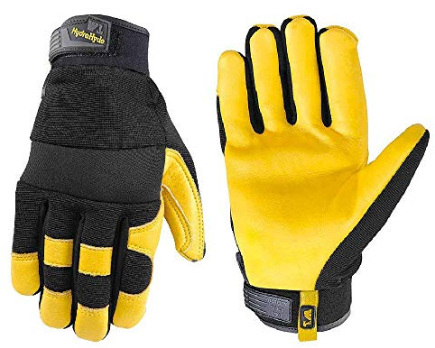 3 Pack Leather Work Gloves (hydrahyde) WelllsLamont size Large