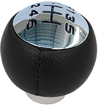 Shkalacar Pomello del Cambio Auto, Adattatore Leva della Testa del Pomello Leva Cambio Manuale a 6 Marce Adatto per Peugeot 307 308 3008 407 5008 807 Compatibile con Citroen C3 C4 C8