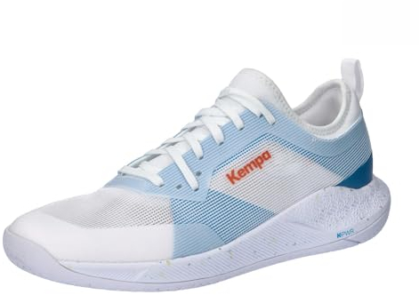 Kempa Unisex Kourtfly Sport-Schuhe, weiß/blau, 46 EU