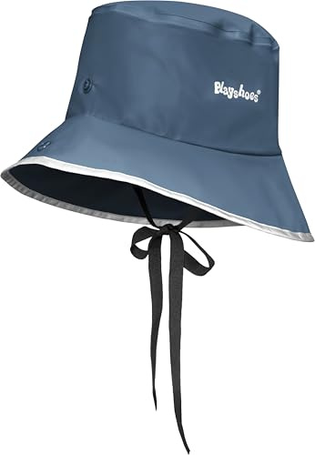 Playshoes Südwester Ungefüttert Unisex Kinder Regenhut, Marine, 52-56