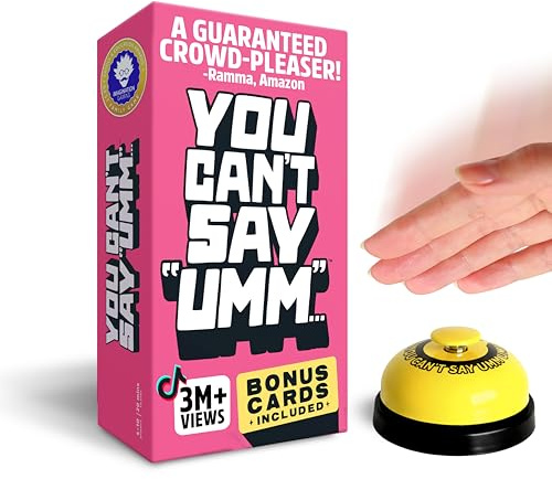 Big Potato You Can't Say UMM: A Party Game for Family and Adults, Fast-Paced Family Word Game, Bonus Content Included