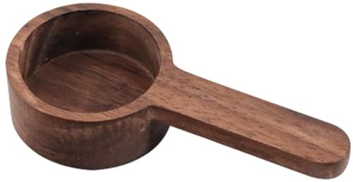 Cuillère En Bois - Cuillères À Mesurer Cuillère À Café | Cuillère À Café Moulu En Bois, Cuillère À Thé En Bois, Cuillère À Mesurer Le Café En Noyer Noir, Agitateur De Mélange De Cuisson De Soupe, Cuil