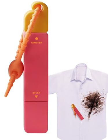 Smacchiatore per vestiti, penna bianca smacchiatore da viaggio, strumento portatile per la pulizia delle macchie a doppia estremità, per campeggio, spiaggia, picnic, vacanze, cibo all'aperto, grasso