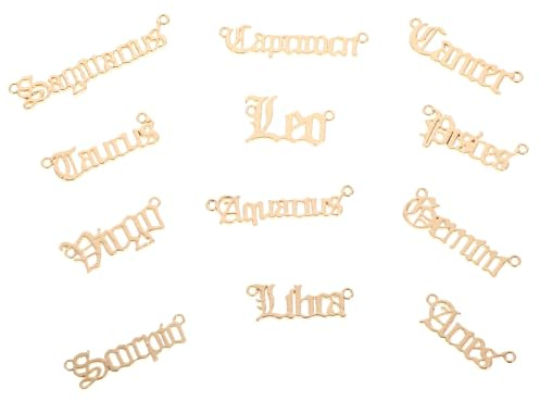 ULTECHNOVO 24stücke Schmuck Anhänger aus DIY Anhänger Buchstaben Schmuckanhänger DIY Zubehör zum Selbermachen