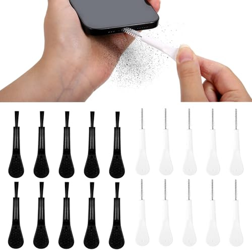 20 stycken mobiltelefon rengöringsset USB C telefon högtalare rengöringsborstar telefonhörlurar rengöringsborste blockeringsfri mini borstrenare för 16 17 Pro Max laptop keyboard Cleaner