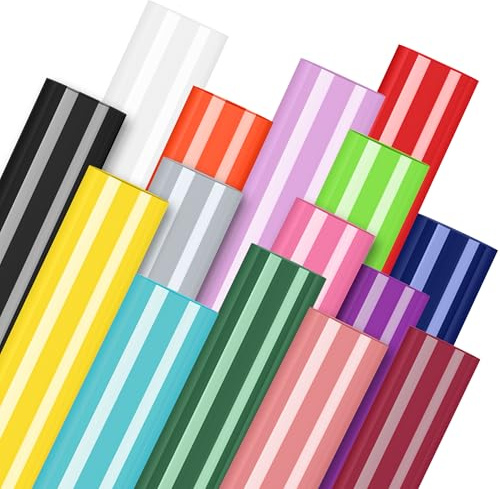 Vinyle Adhésif Permanent, Film Autocollant, Vinyle Permanent Multicolore | 20pcs 30.5x21cm Vinyle Adhésif Permanent, Vinyl Film Autocollant pour Tasses, Céramique, Fenêtres, Coques de Téléphone