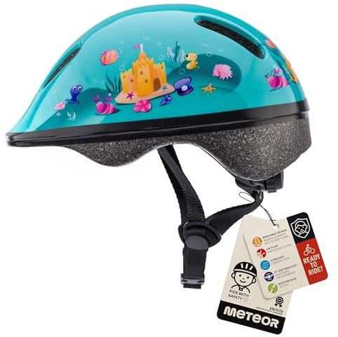 Bike Helmet For Baby, Kids, Boys, Girls - Cycling Safety Small Sizes Child MTB Bike Bicycle Skateboard Scooter Lightweight Adjustable Breathable - MV6-2 - Size: S S 48-52 cm - Motif : Magic