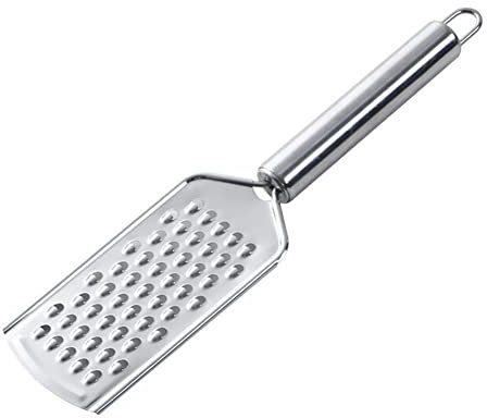 DHliIQQ Set grattugia per formaggio in acciaio inox, mini grattugia per formaggio con palmare, grattugia piccola per zenzero, aglio, noce moscata, cioccolato, verdura, frutta