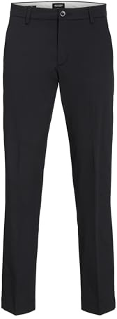 Jack & Jones Jpstkane Jjotis Chino Noos, Noir, 36W x 32L