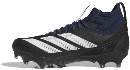 adidas Unisex-Adult Adizero Impact American Football Sneaker, Team Navy Blue/White/Black, 14.5 Women/13.5 Men