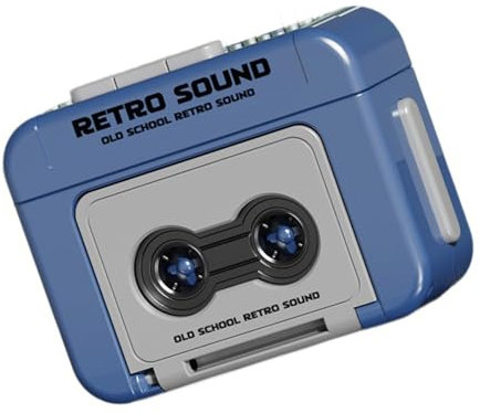 PLCPDM Petit Lecteur Cassettes Rétro Magnétophone Petit Lecteur Musique pour Divertissement en Déplacement Enregistrement Écoutes Décontractées