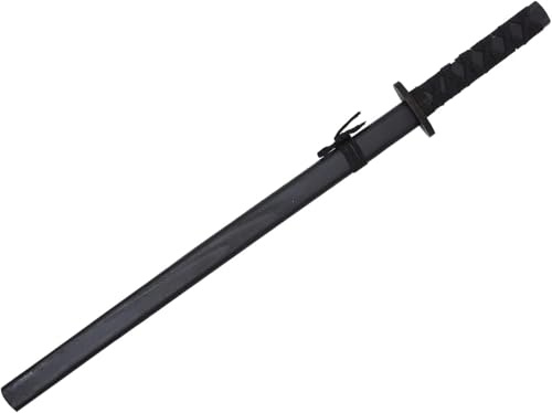 Vnnigmn Épée Katana Sabre Jouets Samouraï pour Enfants Cosplay Anime Jouet d'extérieur Sabre Jeu de Rôle pour Cosplay Halloween Carnaval, 55cm (Noir)