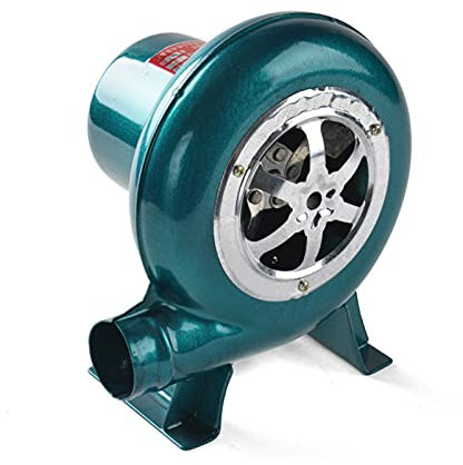 Ventilador De Barbacoa Eléctrico, Ventilador Exterior De Velocidad Ajustable, Ventilador De Motor De Cobre De 220v, Soplador para Acampar Y Hacer Picnic, Encendedor De Carbón De 30w (80W)