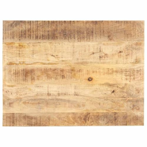 Teenpull Bordsskiva, massivt trä, mango, 80 x 70 cm, 15–16 mm tjocklek, polerad och glaserad, för skrivbord, matbord och kontor, robust träplatta för arbete