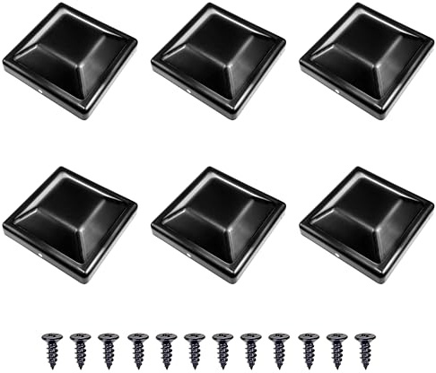 Set di 6 tappi per pali in legno, per 4 × 4 pali in plastica, per recinzioni da giardino, terrazze e pali in legno