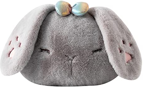 ORTOLY Hot Water Bottle Rechargeable Hot Water Bottle with Cute Faux Fur Cover Cute Rabbit Hand Warm Pouch Electric Hot Water Bag for Neck & Shoulders Hot Water Bag