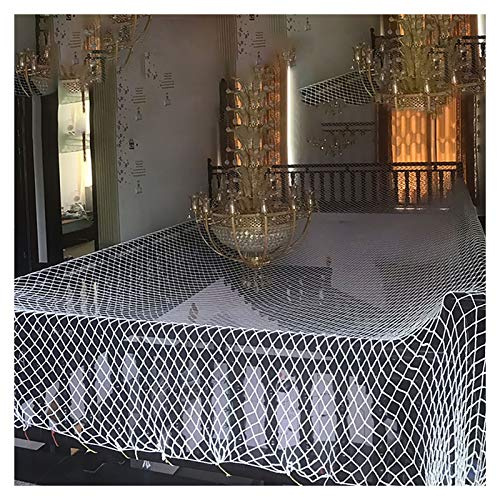 Safety Barrier Child Safety Net, Balcony, Patios And Railing Stairs Netting, Safe Rail Net White Color Plant Climbing Decorative Netting Safety Protection Net Rope Garden Decorat(Size:1*10m（3*33ft）)