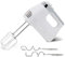 briebe Elegance Handmixer 400W, Handrührgerät Konditorei-Spezial 5 Geschwindigkeiten + Turbo, Handrührer mit 2 Edelstahl-Rührbesen und -Knethaken, Eiweiß, Sahne, Pizzateig, Biskuit, Weiß