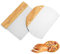Zosenyer Tarocco per Impasti, Set di 2 Pezzi Spatola per Pizza, Taglia Pizza con Maniglia in Legno Ideale per Tagliare Pasta Fresca, Pane, Torte, Verdura, Panini ﻿