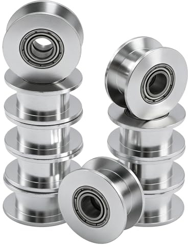 Hoypeyfiy 10er-Pack Aluminium GT2 Zahnriemen, 6 mm Außendurchmesser, 5 mm Bohrung, 20 Zähne, Geeignet für Lineare Bewegungen in 3D-Druckern und CNC-Maschinen (6mm Breite)