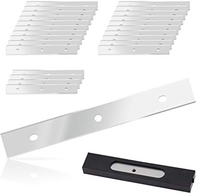 Ehdis 25 Stück Ersatzklingen für Fensterschaber, Fenster Schaber, zweischneidige Rasierklingen, Klingen aus Edelstahl, 6 Zoll