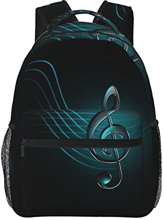 FJAUOQ Musique Sac à dos Notes de musique Voyage Sac mignon 08