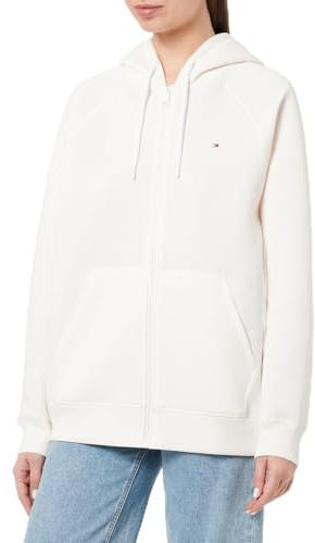 Tommy Hilfiger Sweat à Capuche avec Fermeture Éclair Femme Oversized