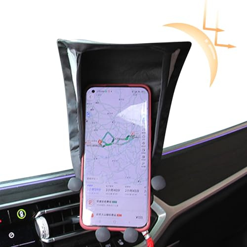 Parasol para Teléfono Celular - Soporte con Protector Solar y Bloqueo de Deslumbramiento para Motocicleta y Coche