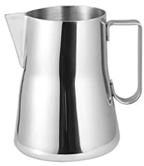 Handhållen skummande kanna for att göra smaksatt kaffemjölk hantverkskaffe Latte Mjölk Ångkanna Skumgrädde Serveringsmuggar i rostfritt stål /359(600ml)