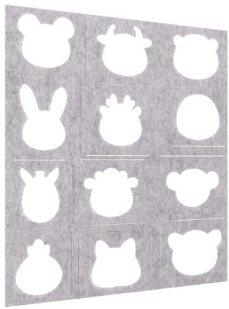 NUOBESTY Moldes Para Apliques De Lana Plantillas De Fieltro Para Manualidades Diy Herramienta Para Fieltrado Con Agujas Plantilla De Fieltro Para Bricolaje