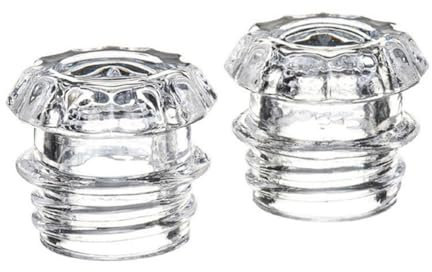 Qutsvosh 2 piezas de repuesto para percolador de vidrio, percolador para cafetera, percolador, perilla de vidrio superior para cafetera, filtros superiores