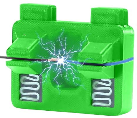 Attrezzo per saldatura a filo elettrico, attrezzo per saldatura a filo, morsetto per saldatura, compatibile con una varietà di fili, per lavori elettrici (Green)