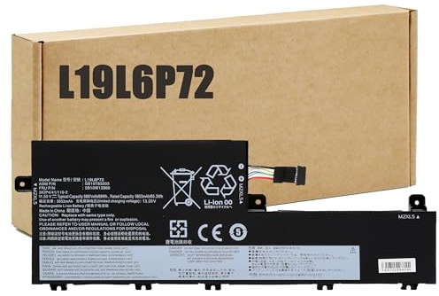 BLESYS L19C6P72 L19L6P72 batteri för Lenovo ThinkPad P15v Gen 1 Gen 2 Gen 3, ThinkPad T15p Gen 1 Gen 2 Gen 3 Laptop 11,55 V 68Wh