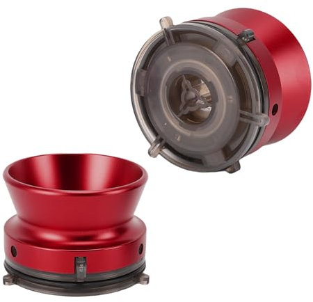 Adaptateurs de Moyeu NAB 1 Paire, Ouvreur D'aluminium Poli de 1/4 Pouce avec Verrouillage, Ouvreur de 10 Pouces Dispositif de Chargement Universel pour Studer Revox pour Akai, (rouge)