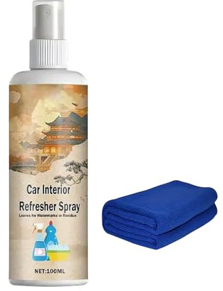 Pulitore Interni Auto | 100ml Pulitore Cruscotto Auto Protettivo Tappezzeria Kit | per Pulizia Macchine Rimozione Macchie Rivestimenti Sedili in Pelle