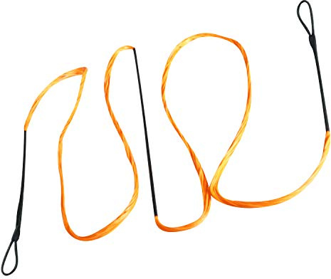 SAS Southland Archery Supply B-55 Dacron Replacement Traditional Recurve Bow String - Made in USA (AMO 62 in (Actual 58 in), Orange 12 Strands (Bows Upto 40 lbs))