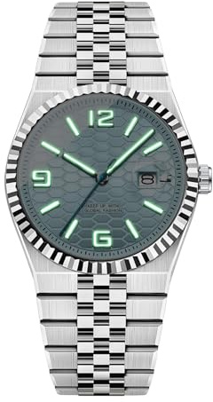 Orologio sportivo da uomo, impermeabile, stile casual, lancette fosforescenti con corpo in lega resistente, elegante dispositivo di cronometraggio con quadrante resistente ai , versatile
