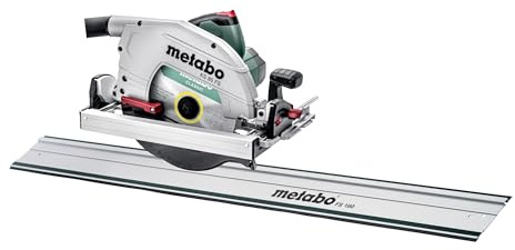 metabo Set sega circolare manuale KS 85 FS – 2000 W, lama per sega da 235 mm, profondità di taglio 85 mm, in alluminio pressofuso, tagli di precisione, compatibile con binari di guida Metabo, inclusa